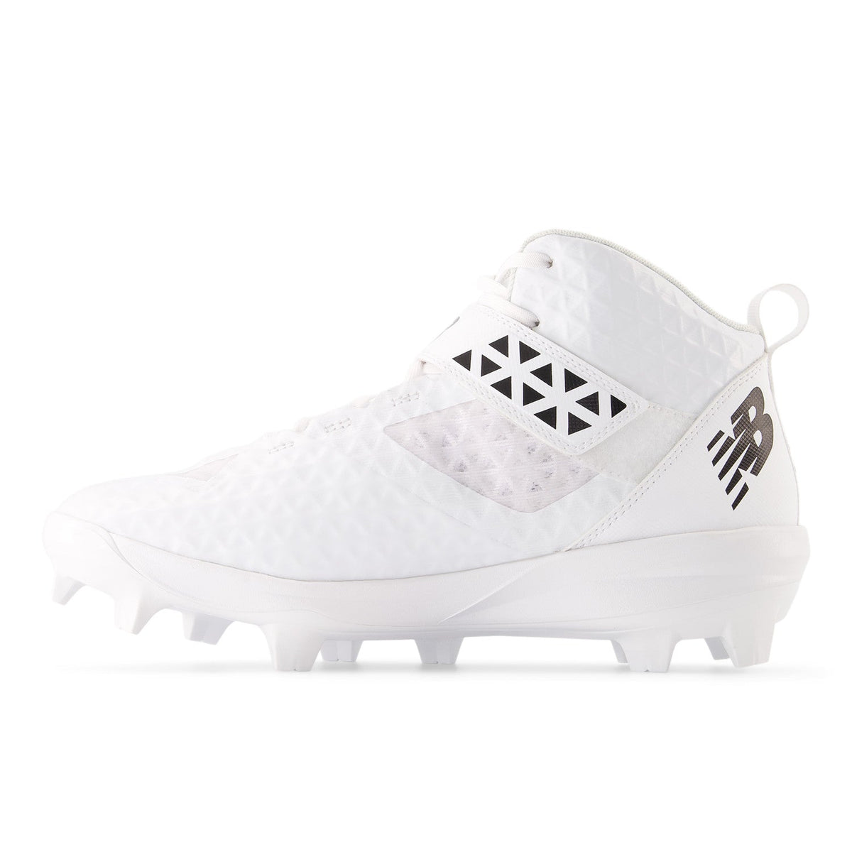New Balance Men FuelCell 4040 V8 Mid-Molded Baseball Cleats - White / Raincloud - PM4040W8 product image 2, provided for