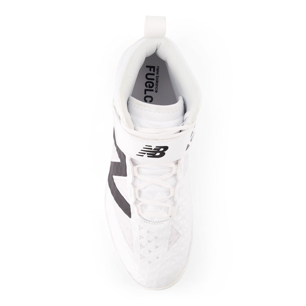 New Balance Men FuelCell 4040 V8 Mid-Molded Baseball Cleats - White / Raincloud - PM4040W8 product image 3, provided for