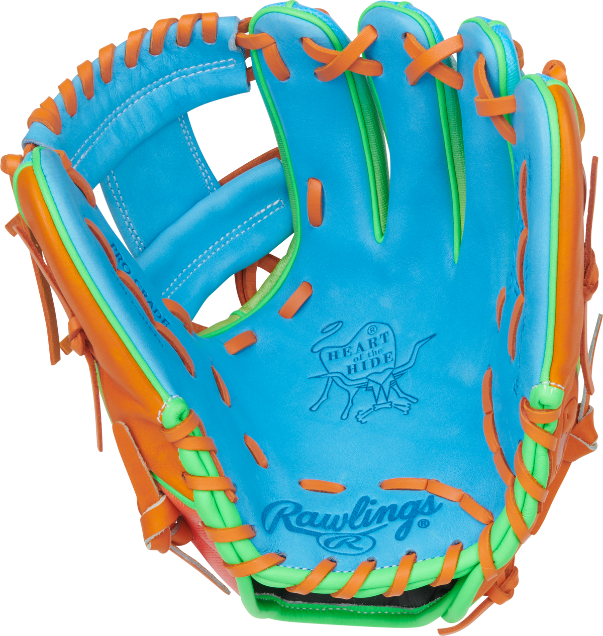Rawlings Heart of the Hide Fun Burst 11.5" Baseball Fielding Glove - PROR204-2CBO product image 2, provided for visual