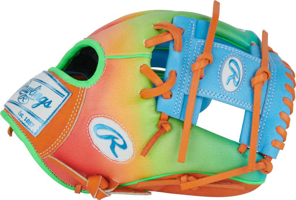 Rawlings Heart of the Hide Fun Burst 11.5" Baseball Fielding Glove - PROR204-2CBO product image 3, provided for visual
