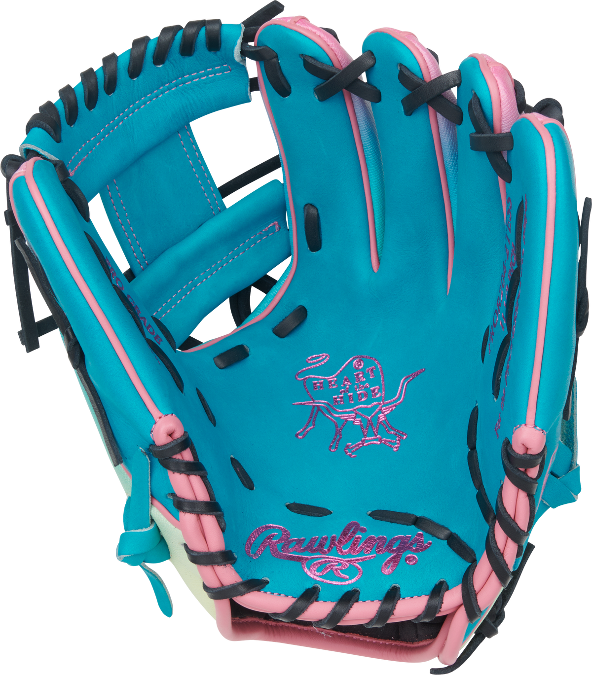Rawlings Heart of the Hide Fun Burst 11.5" Baseball Fielding Glove - PROR204-2TESS product image 2, provided for visual