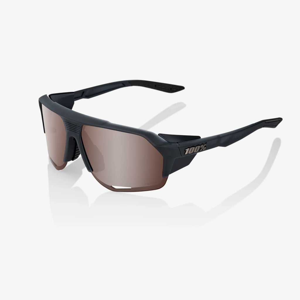 100 Percent Sunglasses - Norvik - Soft Tact Crystal Black - HiPER Crimson Silver Mirror Lens product image 1, provided for