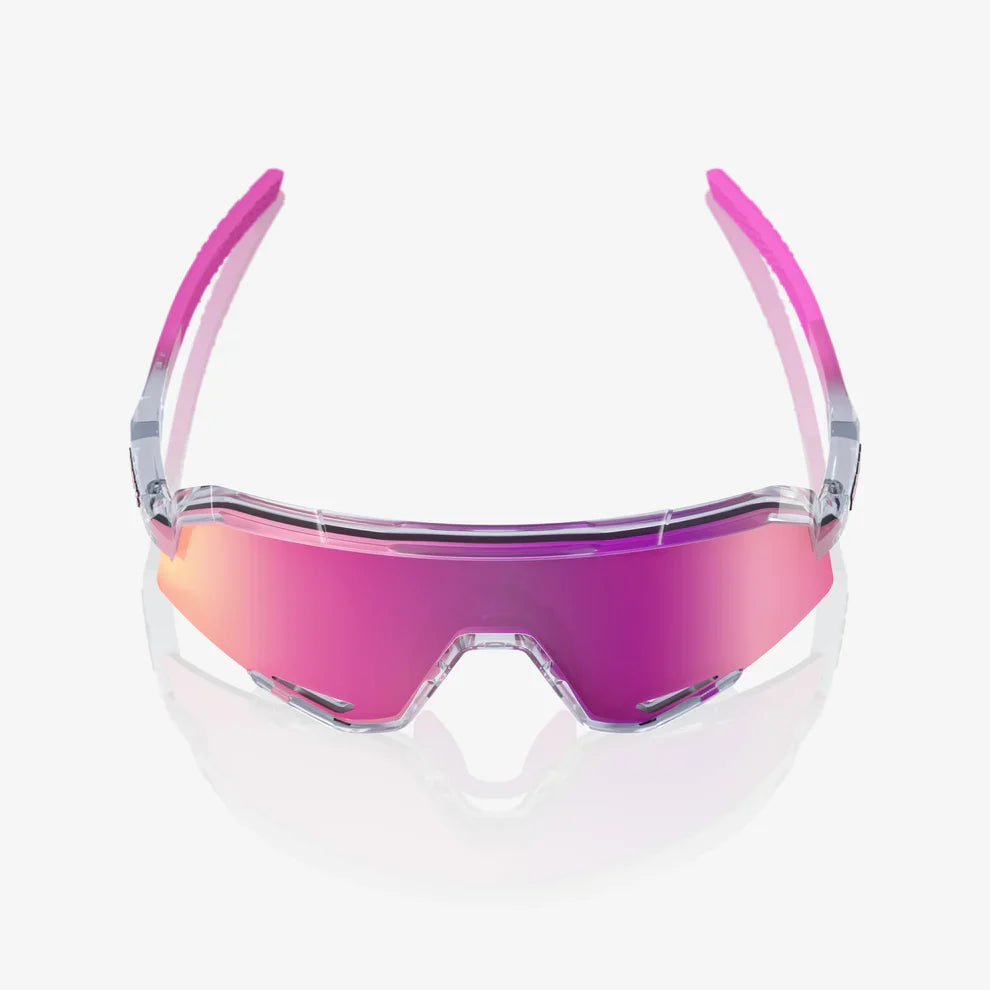 100 Percent Sunglasses - SLENDALE - Polished Translucent Grey - Purple Multilayer Mirror Lens product image 4, provided for