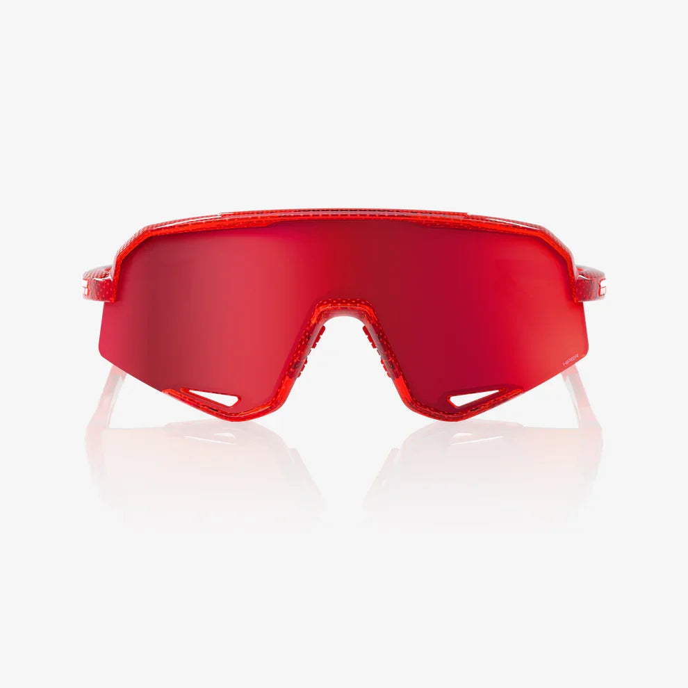 100 Percent Sunglasses - SLENDALE - Campari Translucent Red - HiPER Fire Red Mirror Lens product image 2, provided for
