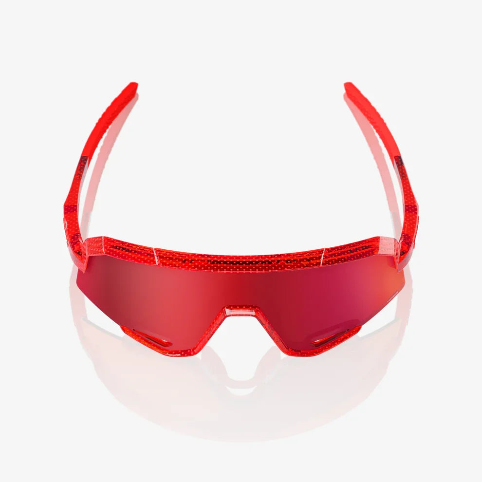 100 Percent Sunglasses - SLENDALE - Campari Translucent Red - HiPER Fire Red Mirror Lens product image 4, provided for