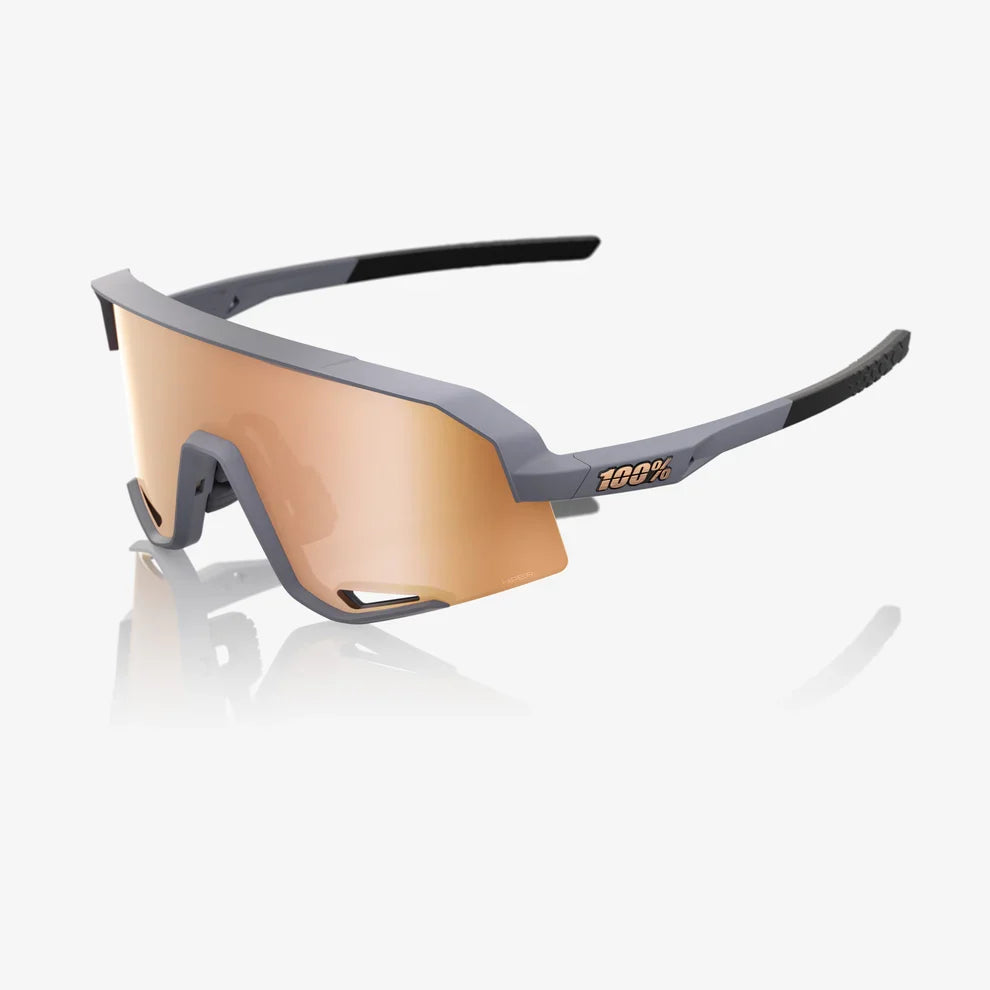 100 Percent Sunglasses - SLENDALE - Soft Tact Grey - HiPER Copper Mirror Lens product image 1, provided for visual reference