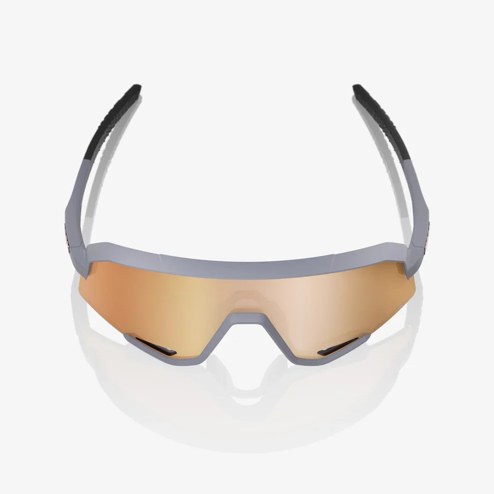 100 Percent Sunglasses - SLENDALE - Soft Tact Grey - HiPER Copper Mirror Lens product image 4, provided for visual reference
