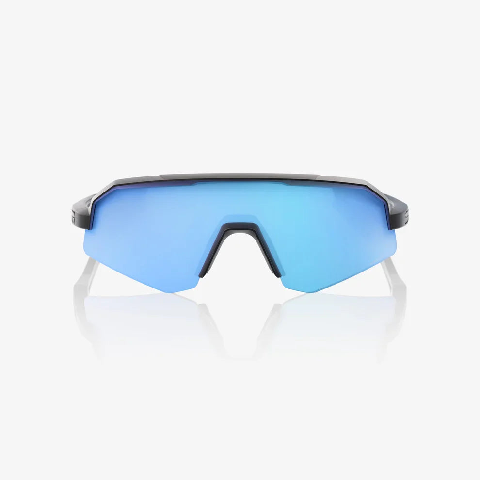 100 Percent Sunglasses - SLENDALE Youth - Matte Black - HiPER Blue Multilayer Mirror Lens product image 2, provided for