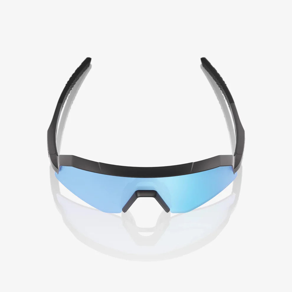 100 Percent Sunglasses - SLENDALE Youth - Matte Black - HiPER Blue Multilayer Mirror Lens product image 4, provided for