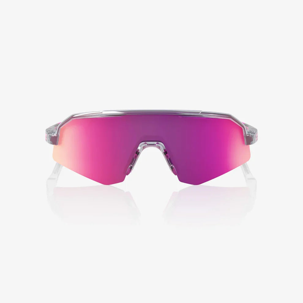 100 Percent Sunglasses - SLENDALE Youth - Polished Translucent Grey - Purple Multilayer Mirror Lens product image 2,