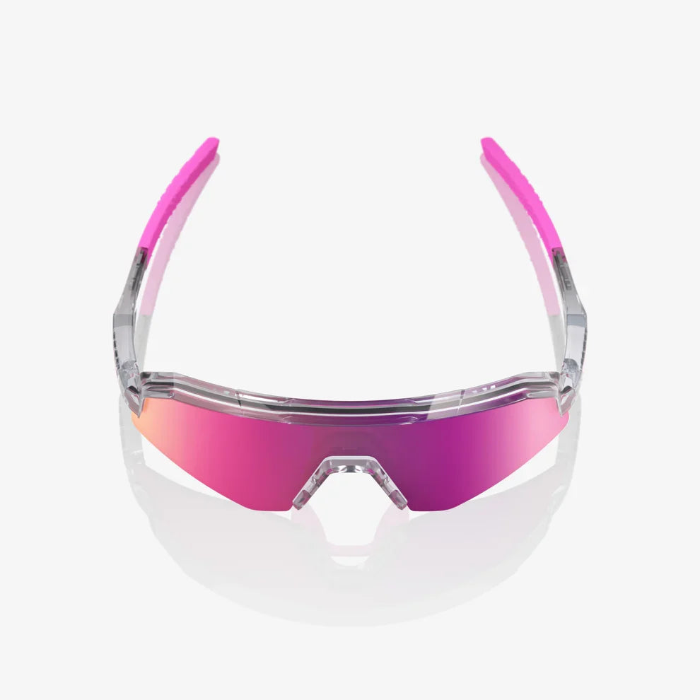 100 Percent Sunglasses - SLENDALE Youth - Polished Translucent Grey - Purple Multilayer Mirror Lens product image 4,