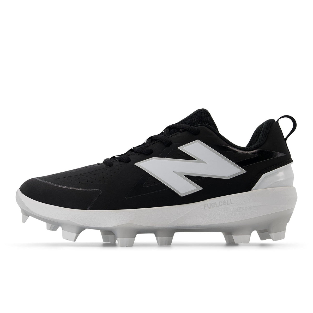 New Balance Women FUSE v5 Molded Fastpitch Softball Cleats - Black/White - SPFUSEK5 product image 6, provided for visual