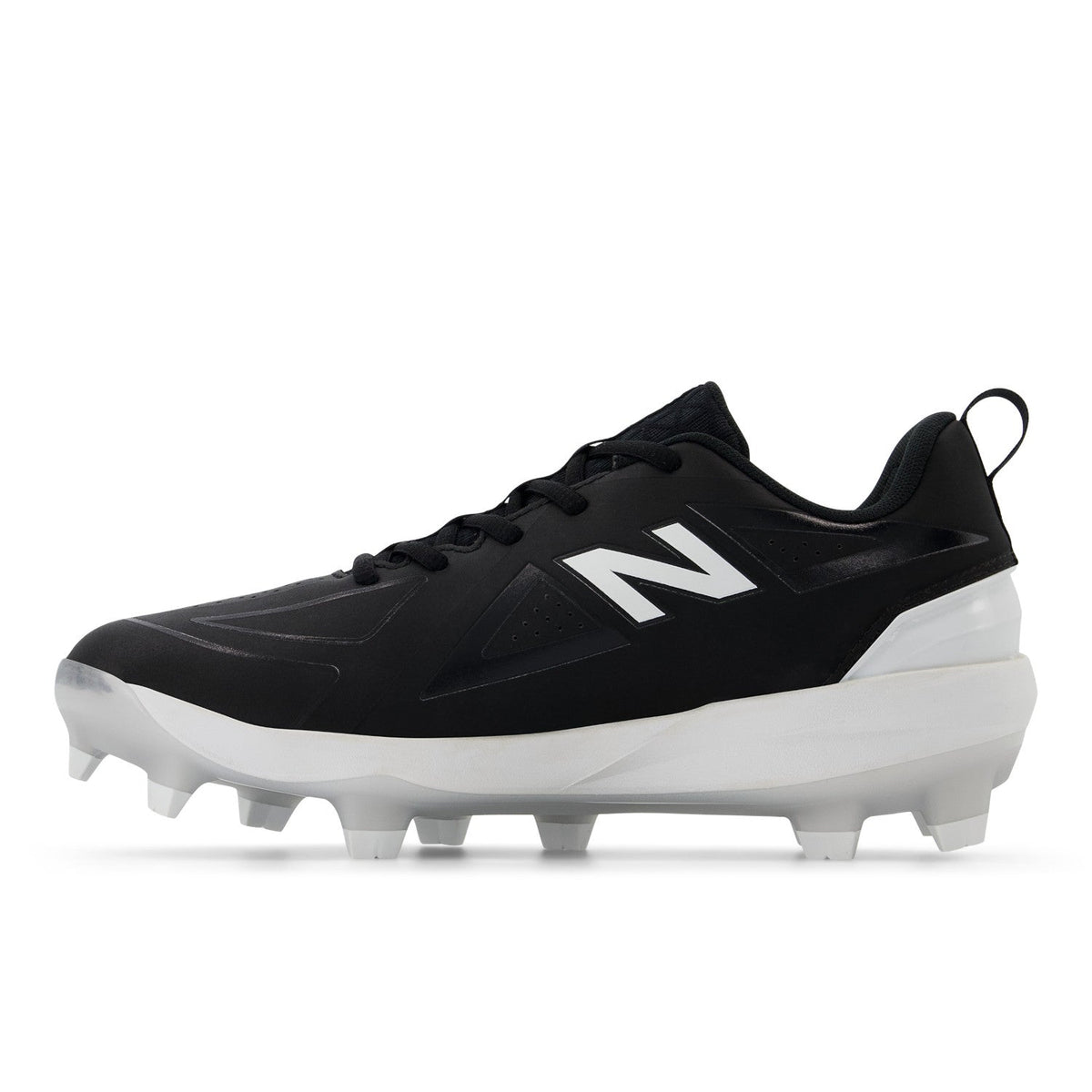New Balance Women FUSE v5 Molded Fastpitch Softball Cleats - Black/White - SPFUSEK5 product image 2, provided for visual