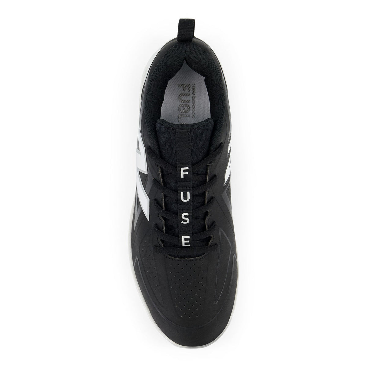 New Balance Women FUSE v5 Molded Fastpitch Softball Cleats - Black/White - SPFUSEK5 product image 3, provided for visual