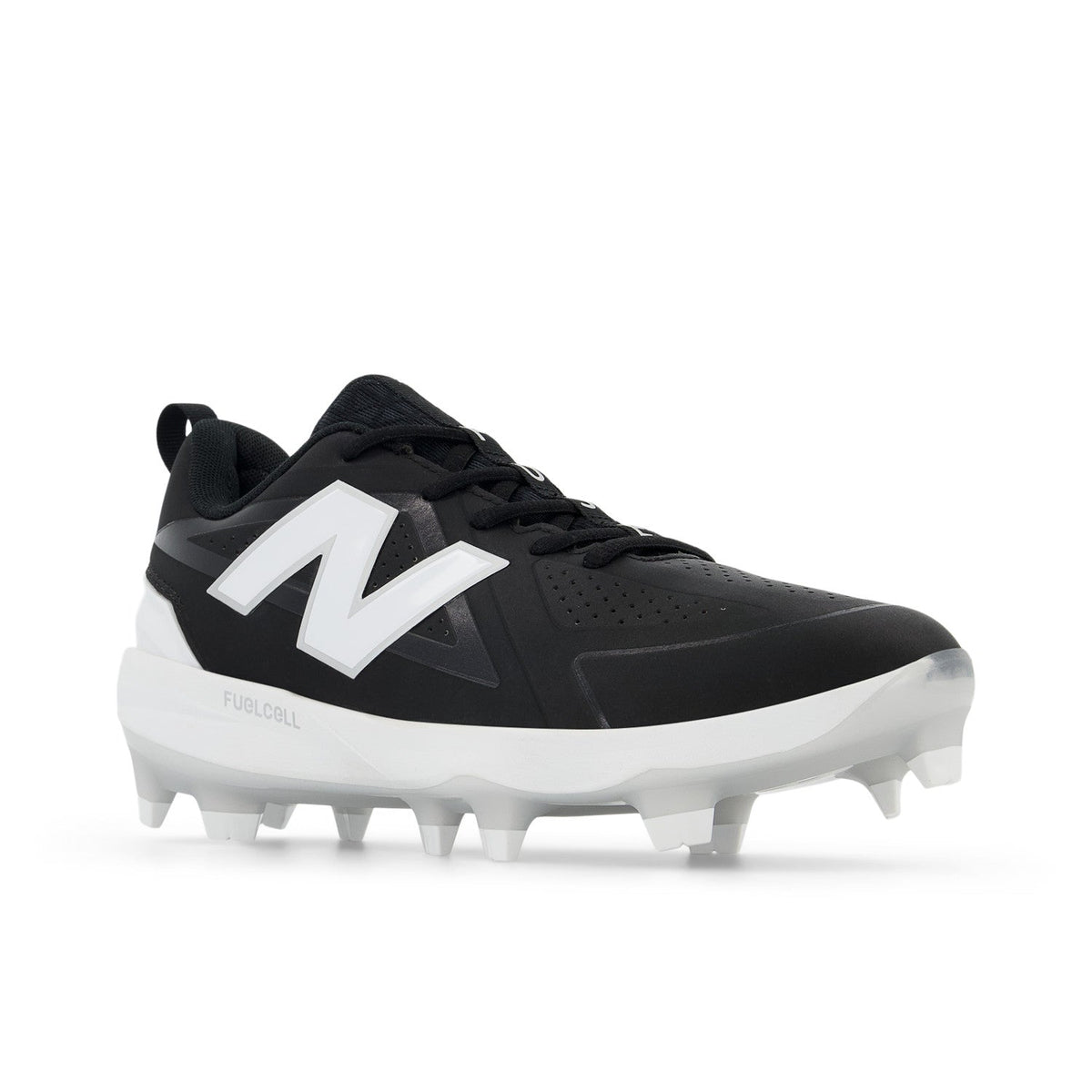New Balance Women FUSE v5 Molded Fastpitch Softball Cleats - Black/White - SPFUSEK5 product image 4, provided for visual