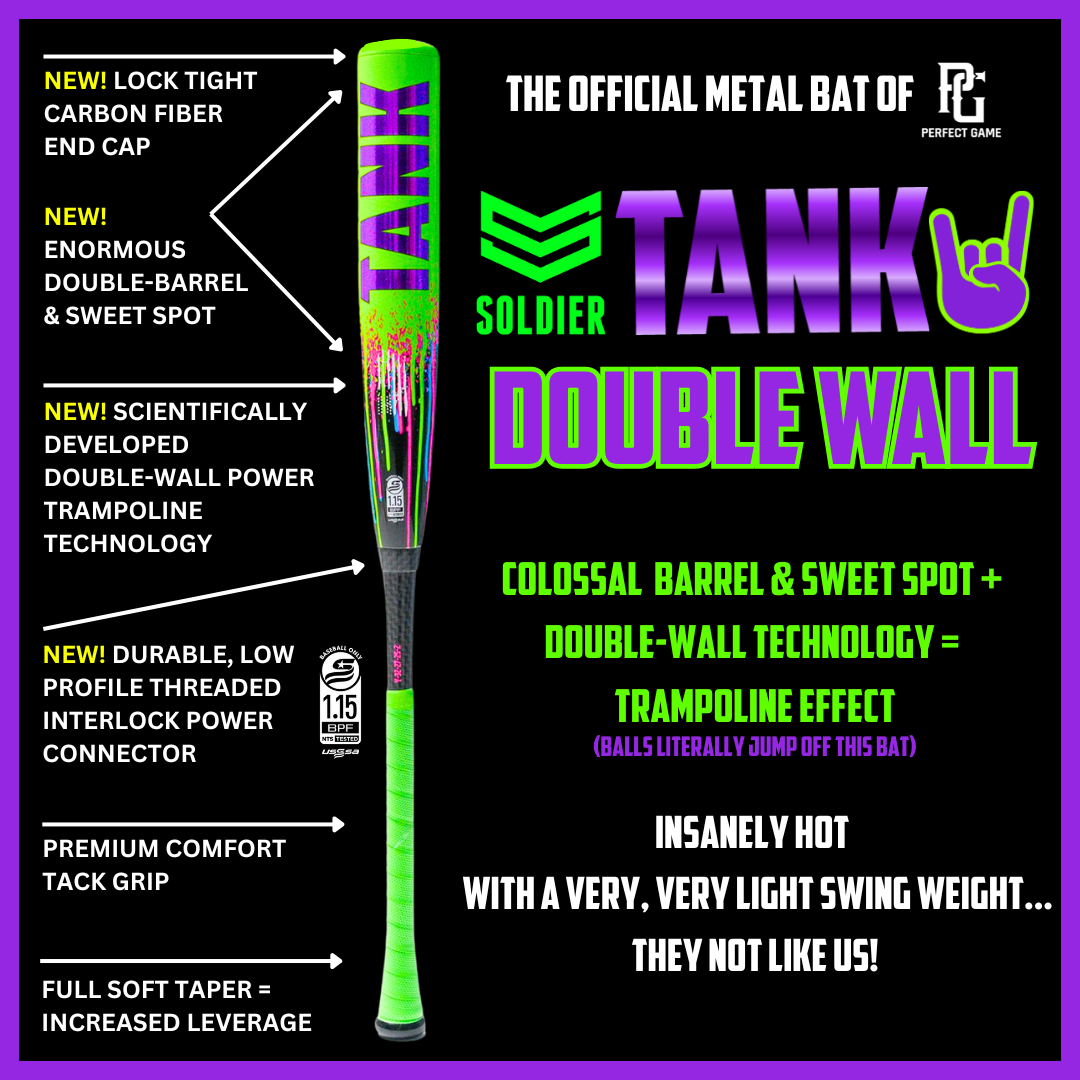 2026 Soldier Tank 2 Drip -5 USSSA Youth Baseball Bat product image 1, provided for visual reference and product detail review