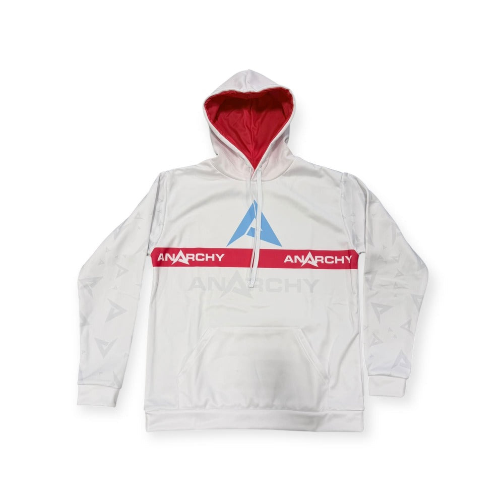Anarchy Fleece Hoodie - White/Vice product image 3, provided for visual reference and product detail review