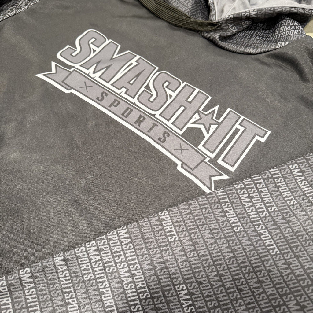Smash It Sports Fleece Hoodie - Shadow Black/Grey product image 2, provided for visual reference and product detail review