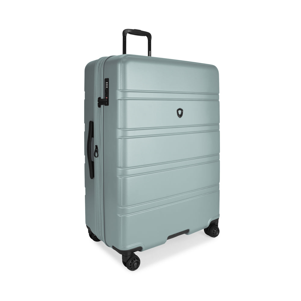TRAVELER’S CHOICE TC09247 29" Cyclone Wheels Hard Case Spinner Luggage - Expandable, Anti-Theft Zipper, TSA Lock – Granite Green