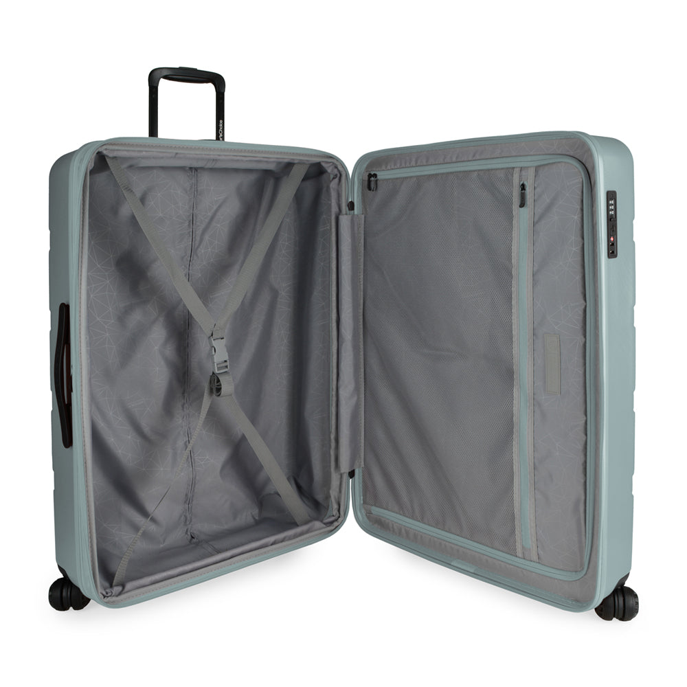 TRAVELER’S CHOICE TC09247 29" Cyclone Wheels Hard Case Spinner Luggage - Expandable, Anti-Theft Zipper, TSA Lock – Granite Green