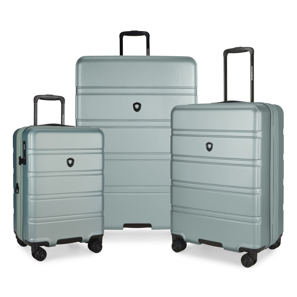 TRAVELER’S CHOICE TC09247 29" Cyclone Wheels Hard Case Spinner Luggage - Expandable, Anti-Theft Zipper, TSA Lock – Granite Green