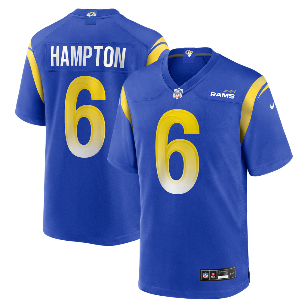 Men's Los Angeles Rams Nick Hampton Nike Royal Team Game product image 1