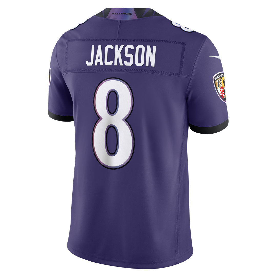 Men's Baltimore Ravens Lamar Jackson Nike Purple Team Vapor product image 3