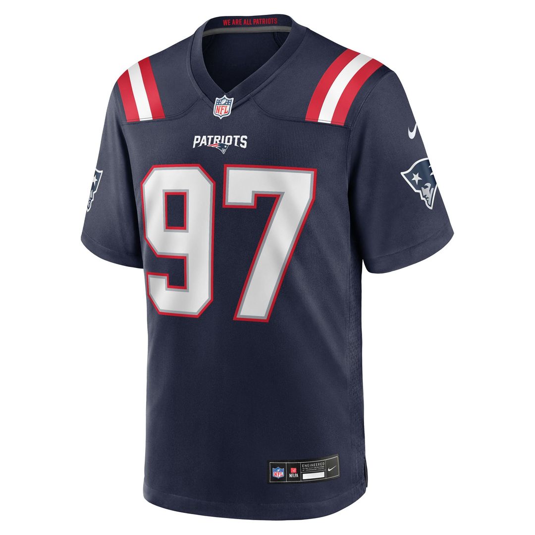 Men's New England Patriots Milton Williams Nike Navy Game product image 2