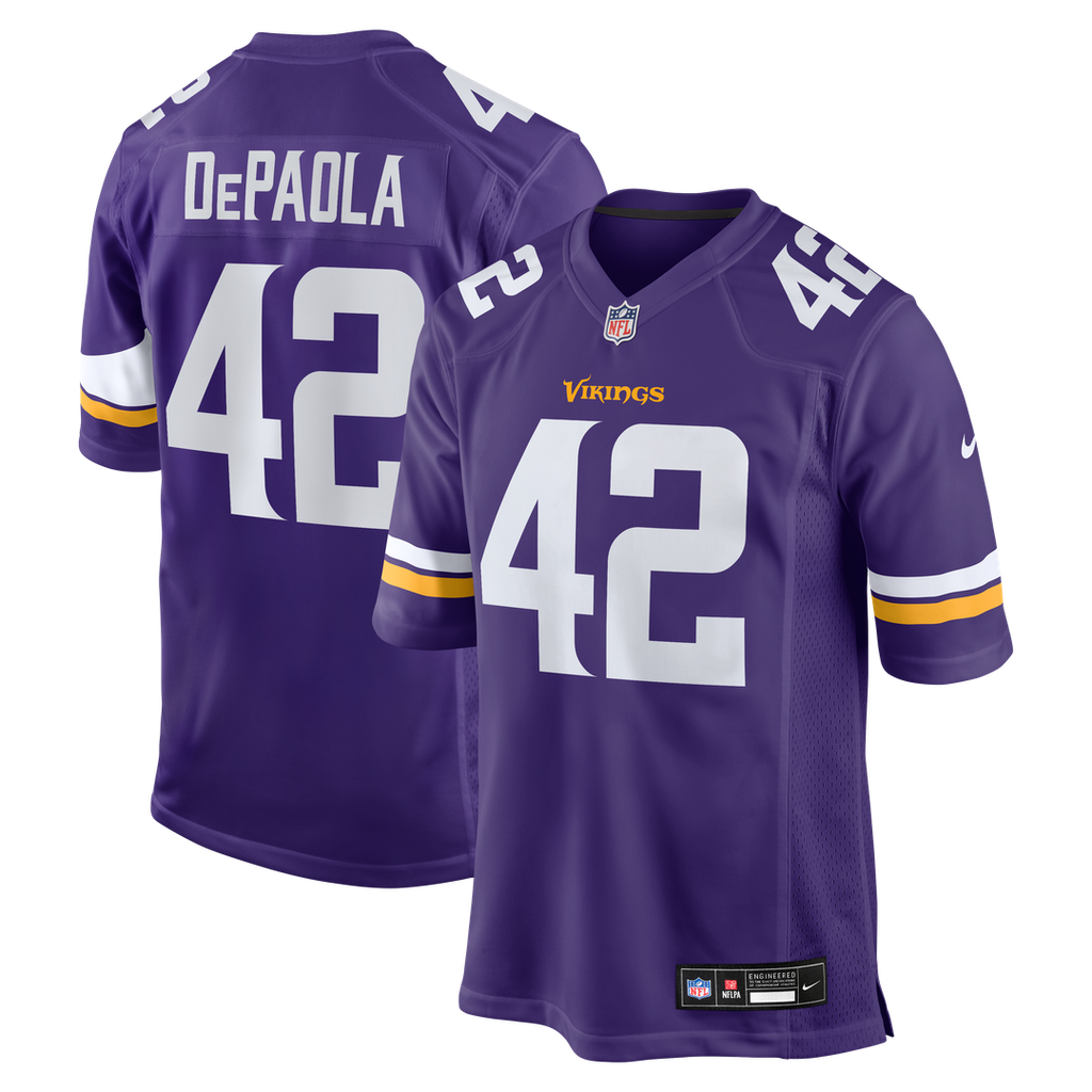 Men's Minnesota Vikings Andrew DePaola Nike Purple Game product image 1