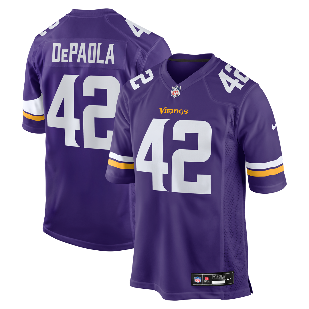 Men's Minnesota Vikings Andrew DePaola Nike Purple Game product image 1