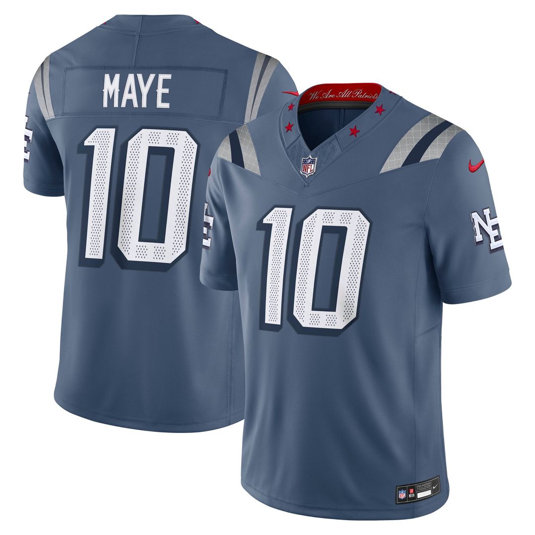 Men's New England Patriots Drake Maye Nike Blue Rivalries product image 1