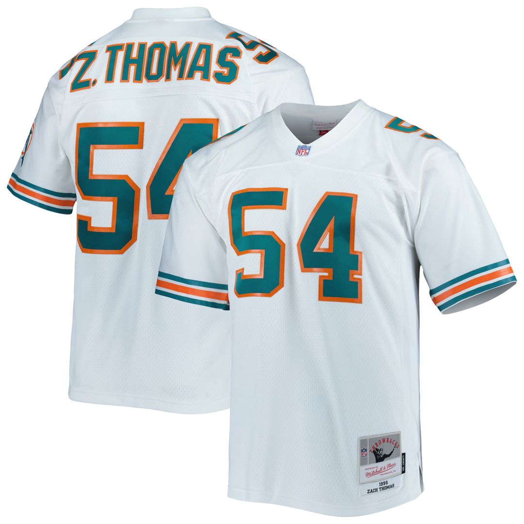 Men's Miami Dolphins Zach Thomas Mitchell & Ness Aqua product image 7