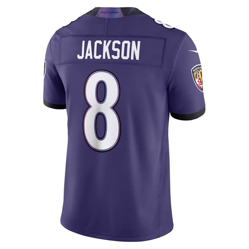 Men's Baltimore Ravens Lamar Jackson Nike Purple Team Vapor product image 13