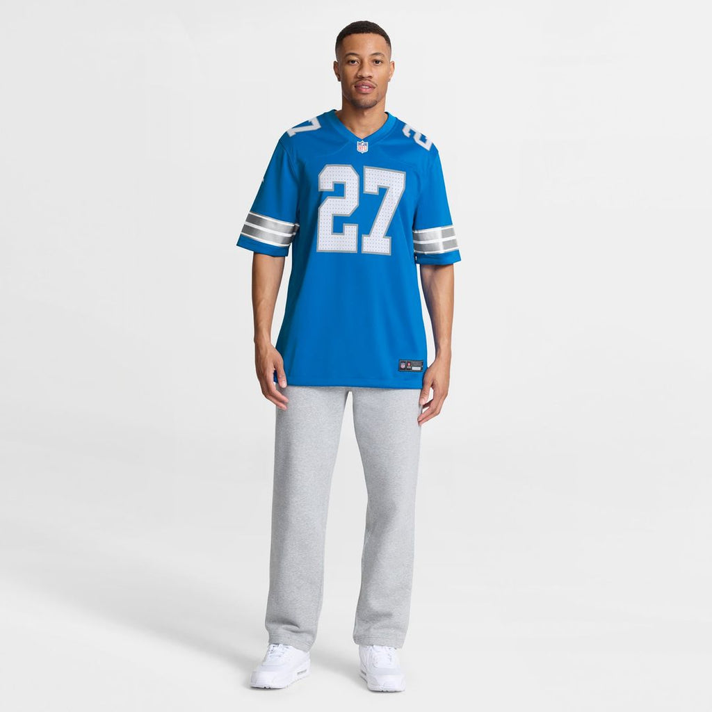 Men's Detroit Lions Christian Izien Nike Blue Team Game product image 4