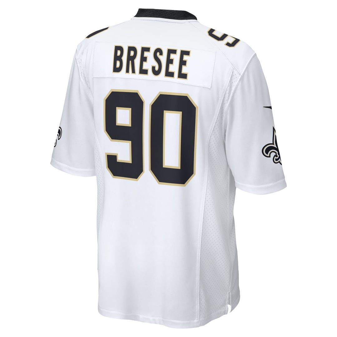 Men's New Orleans Saints Bryan Bresee Nike White Game Jersey product image 3