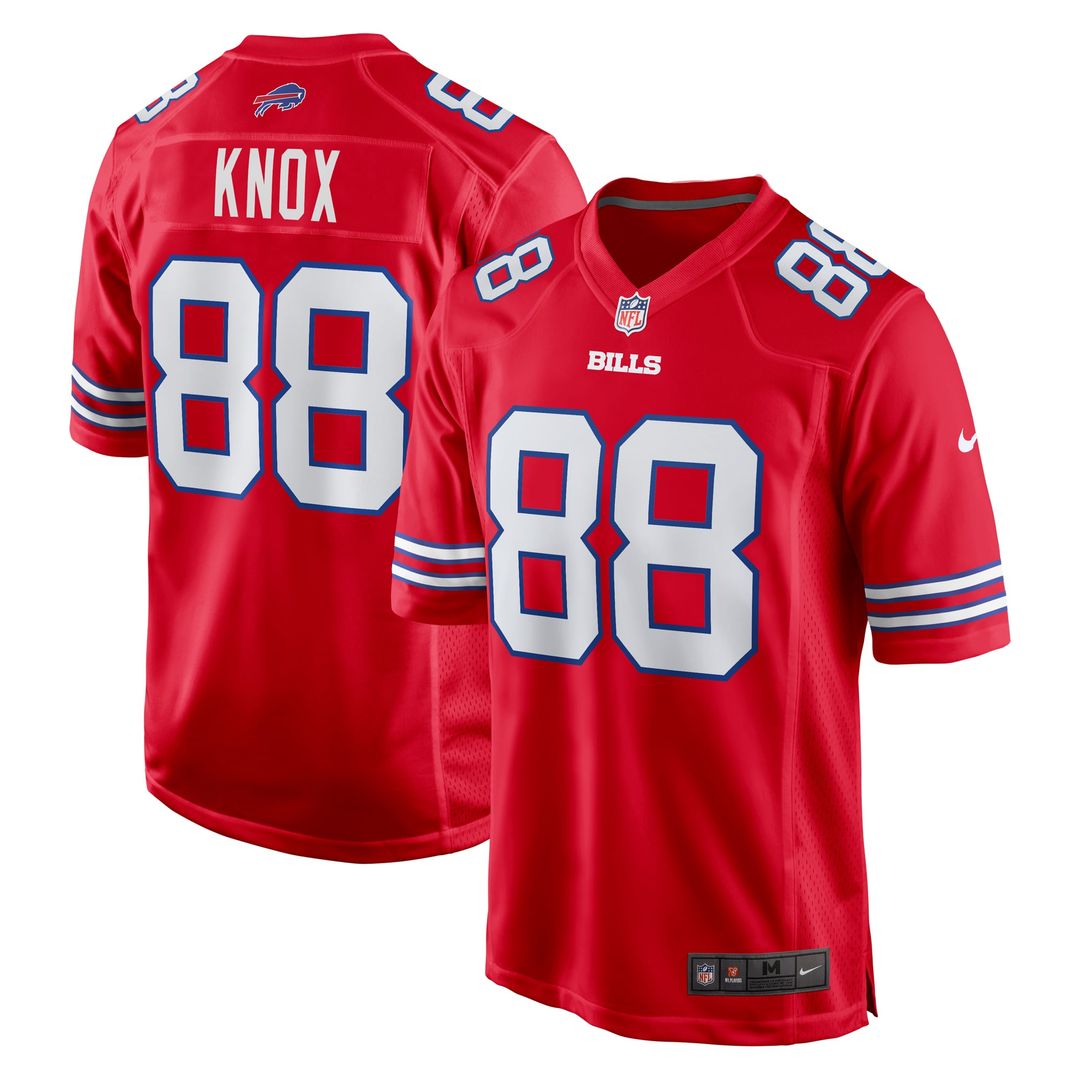 Men's Buffalo Bills Dawson Knox Nike Red Alternate Game product image 1