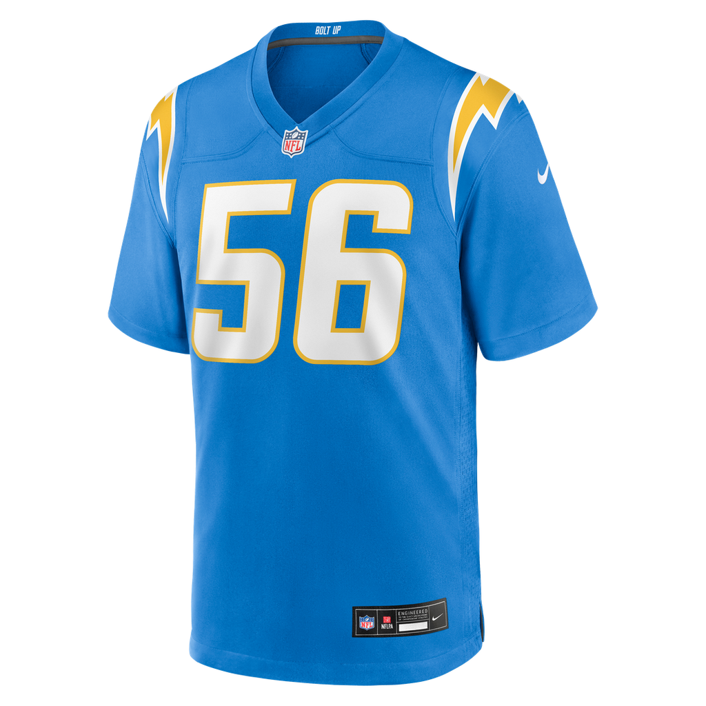 Men's Los Angeles Chargers Kanai Mauga Nike Powder Blue product image 2