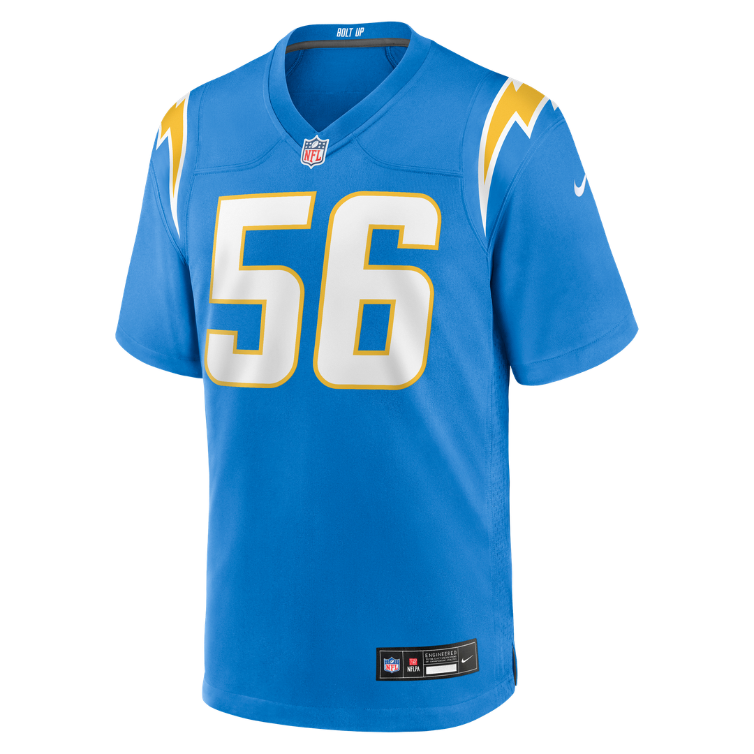 Men's Los Angeles Chargers Kanai Mauga Nike Powder Blue product image 2