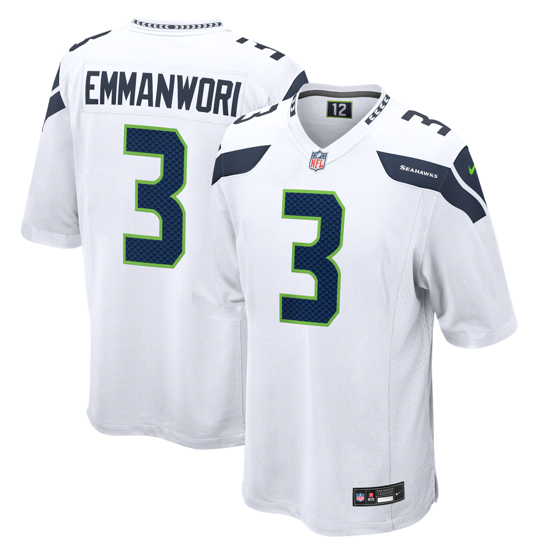 Men's Seattle Seahawks Nick Emmanwori Nike White Game Jersey product image 4