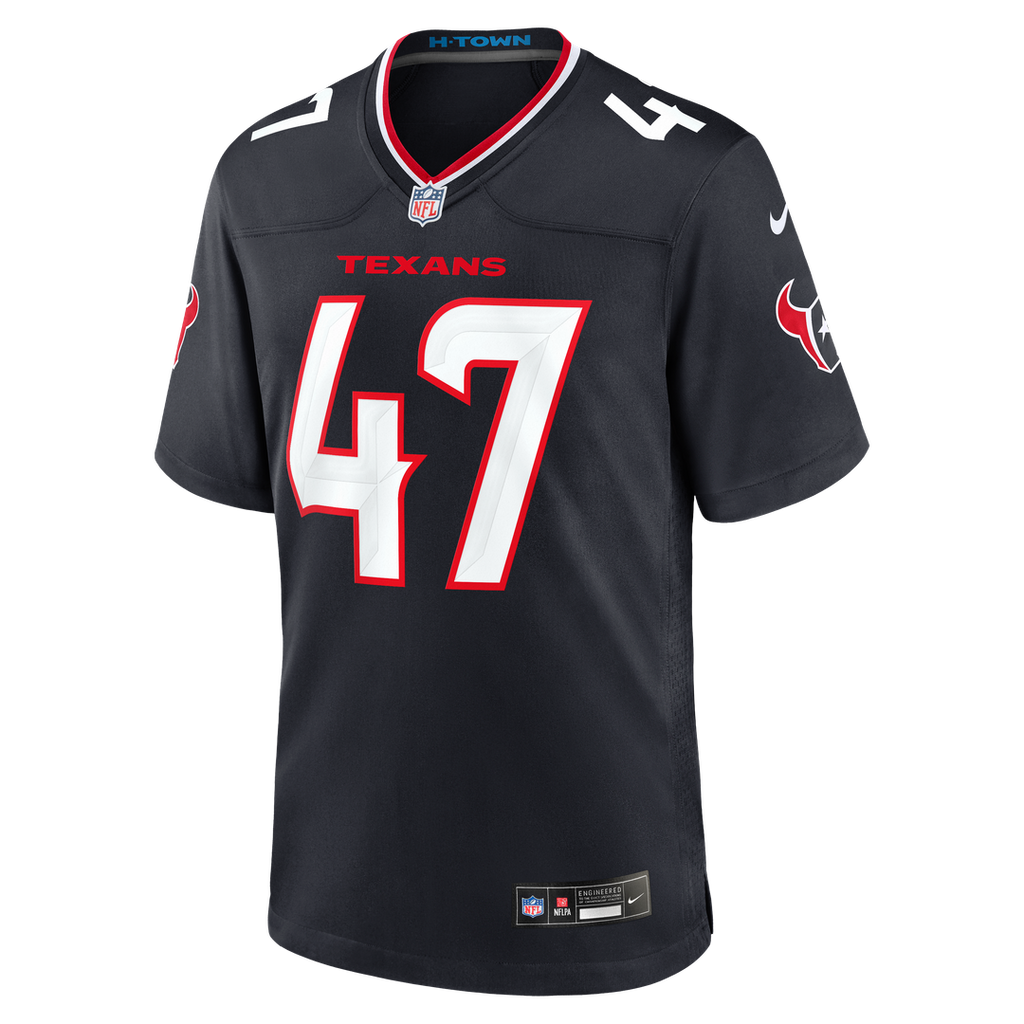 Men's Houston Texans Louis Hansen Nike Navy Team Game Jersey product image 4
