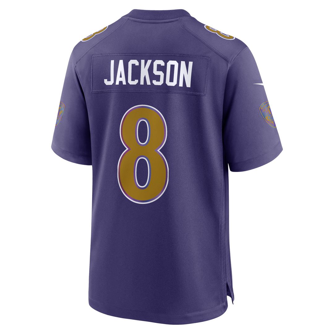 Men's Baltimore Ravens Lamar Jackson Nike Purple Alternate product image 6