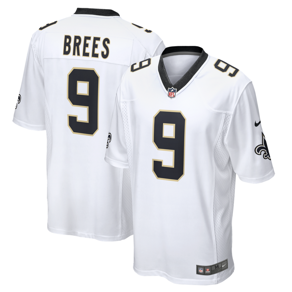 Men's New Orleans Saints Drew Brees Nike White Game Jersey product image 1