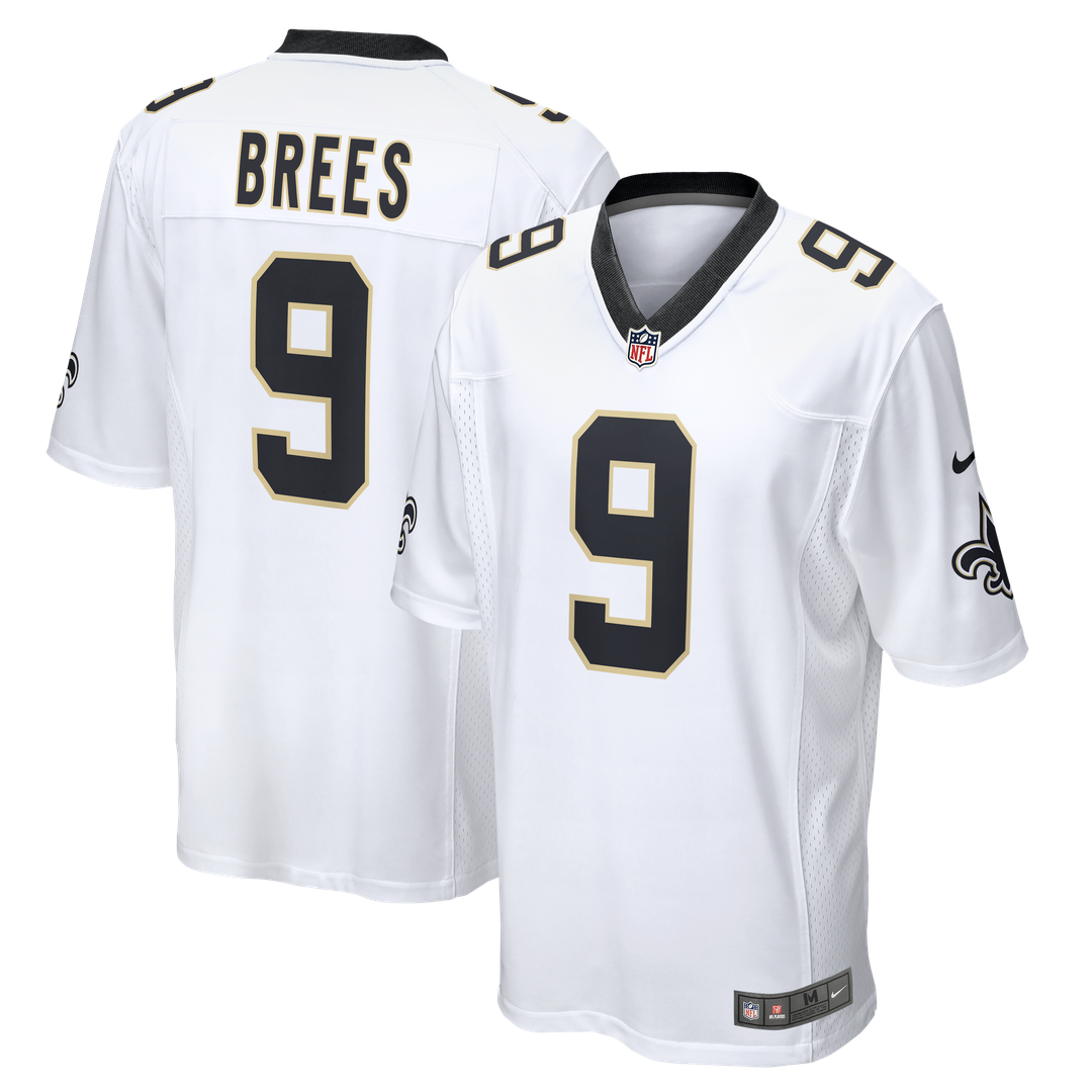 Men's New Orleans Saints Drew Brees Nike White Game Jersey product image 1