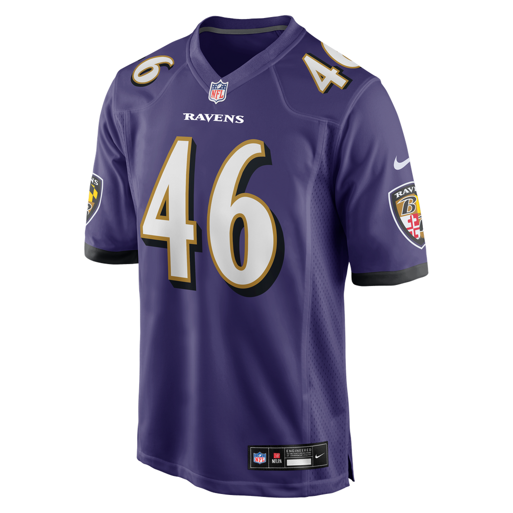Men's Baltimore Ravens Nick Moore Nike Purple Game Jersey product image 2