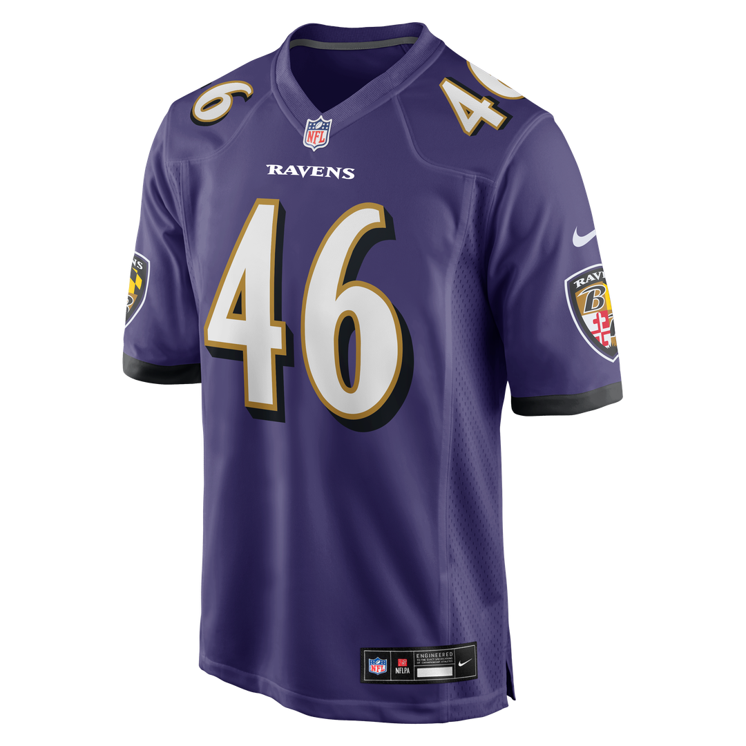 Men's Baltimore Ravens Nick Moore Nike Purple Game Jersey product image 2
