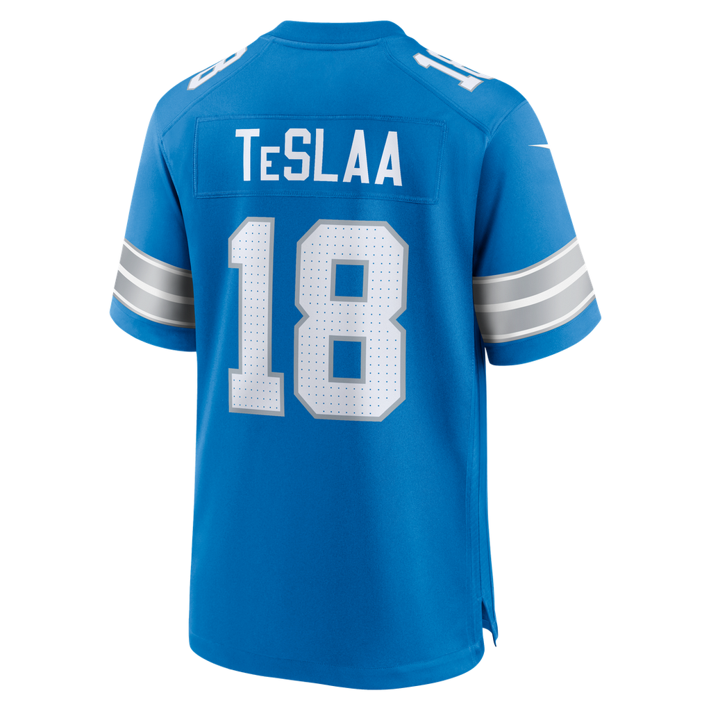 Men's Detroit Lions Isaac TeSlaa Nike Blue Game Player product image 11