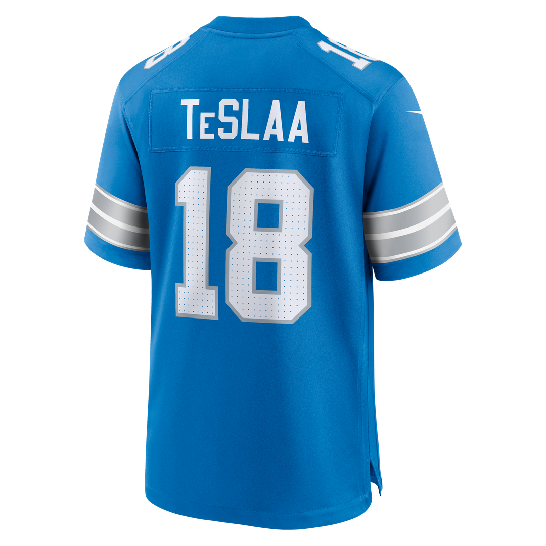 Men's Detroit Lions Isaac TeSlaa Nike Blue Game Player product image 11