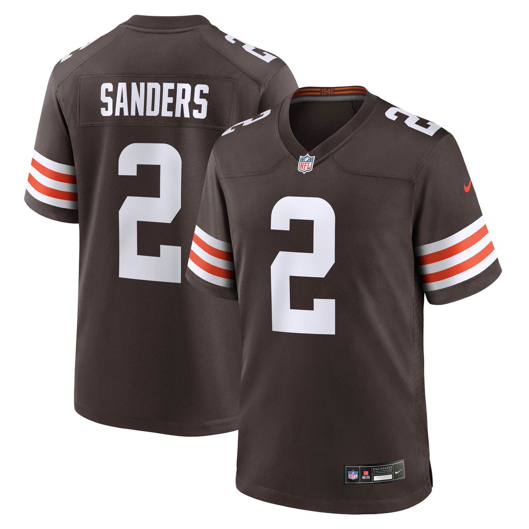 Men's Cleveland Browns Shedeur Sanders Nike Brown Game product image 9