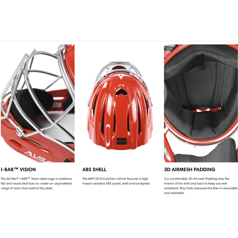 All-Star S7 Axis Age 9-12 NOCSAE Certified Catchers Set product image 2, provided for visual reference and product detail