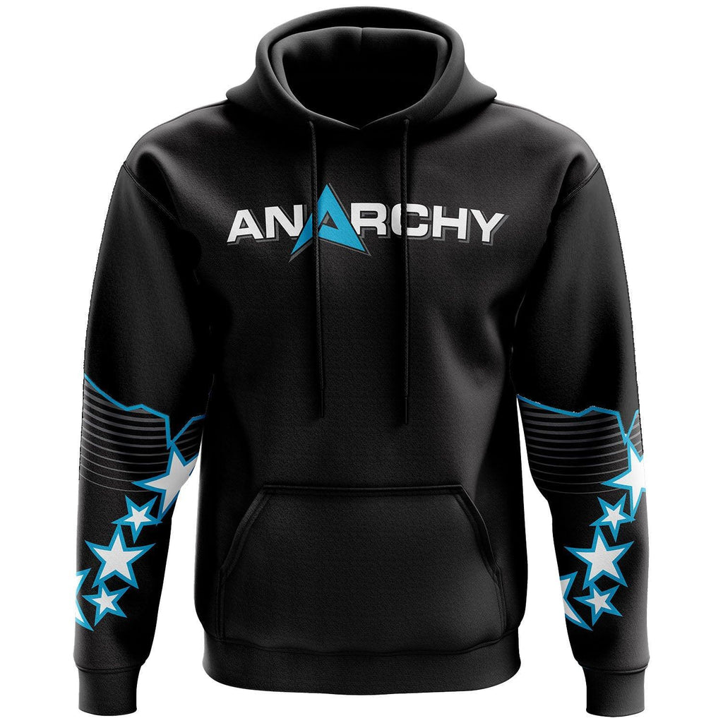 Anarchy Fleece Hoodie - Black Stars product image 1, provided for visual reference and product detail review